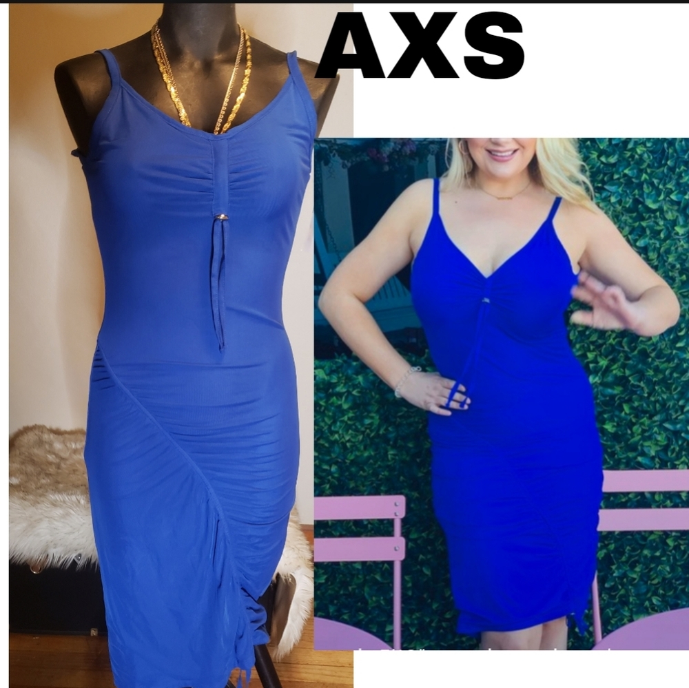 AXS dress drawstring/ruched Sz Sm